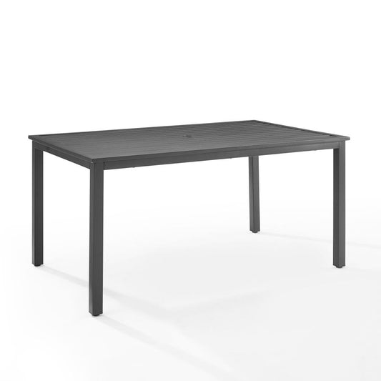 Crosley Furniture - Hansen Outdoor Metal Dining Table Matte Black