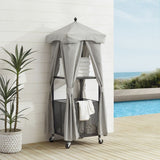 Crosley Furniture - Grady Towel Valet Gray