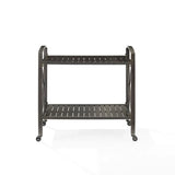 Crosley Furniture - Kaplan Outdoor Metal Bar Cart Oil Rubbed Bronze