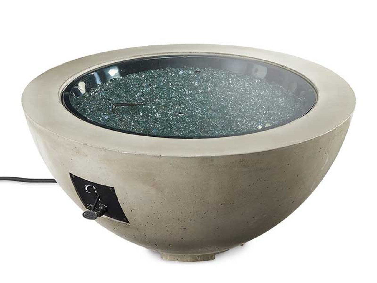 Outdoor Greatroom - Natural Grey Cove 42" Round Gas Fire Pit Bowl w/Direct Spark Ignition (LP) - CV30DSILP