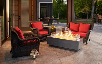 Outdoor Greatroom - Midnight Mist Cove 54" Linear Gas Fire Table - CV-54MM