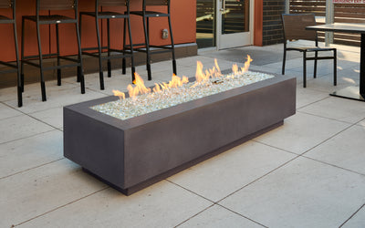 Outdoor Greatroom - Midnight Mist Cove 72" Linear Gas Fire Table - CV-72MM