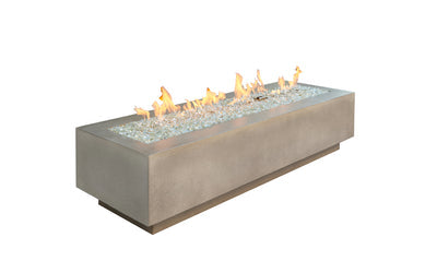 Outdoor Greatroom - Natural Grey Cove 72" Linear Gas Fire Table - CV-72