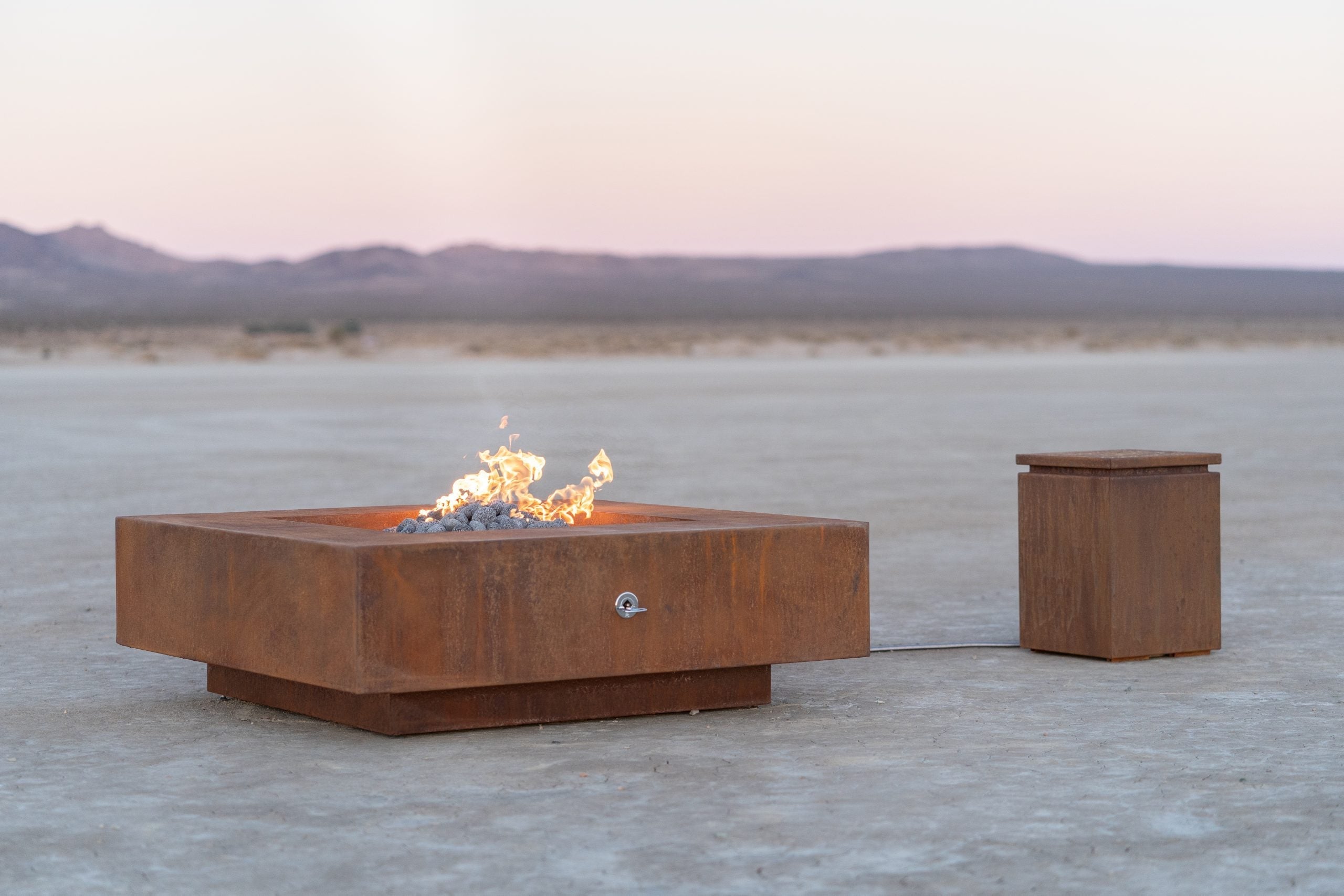 The Outdoor Plus - 60" Square Cabo Metal Fire Pit - OPT-CBSQ60CS