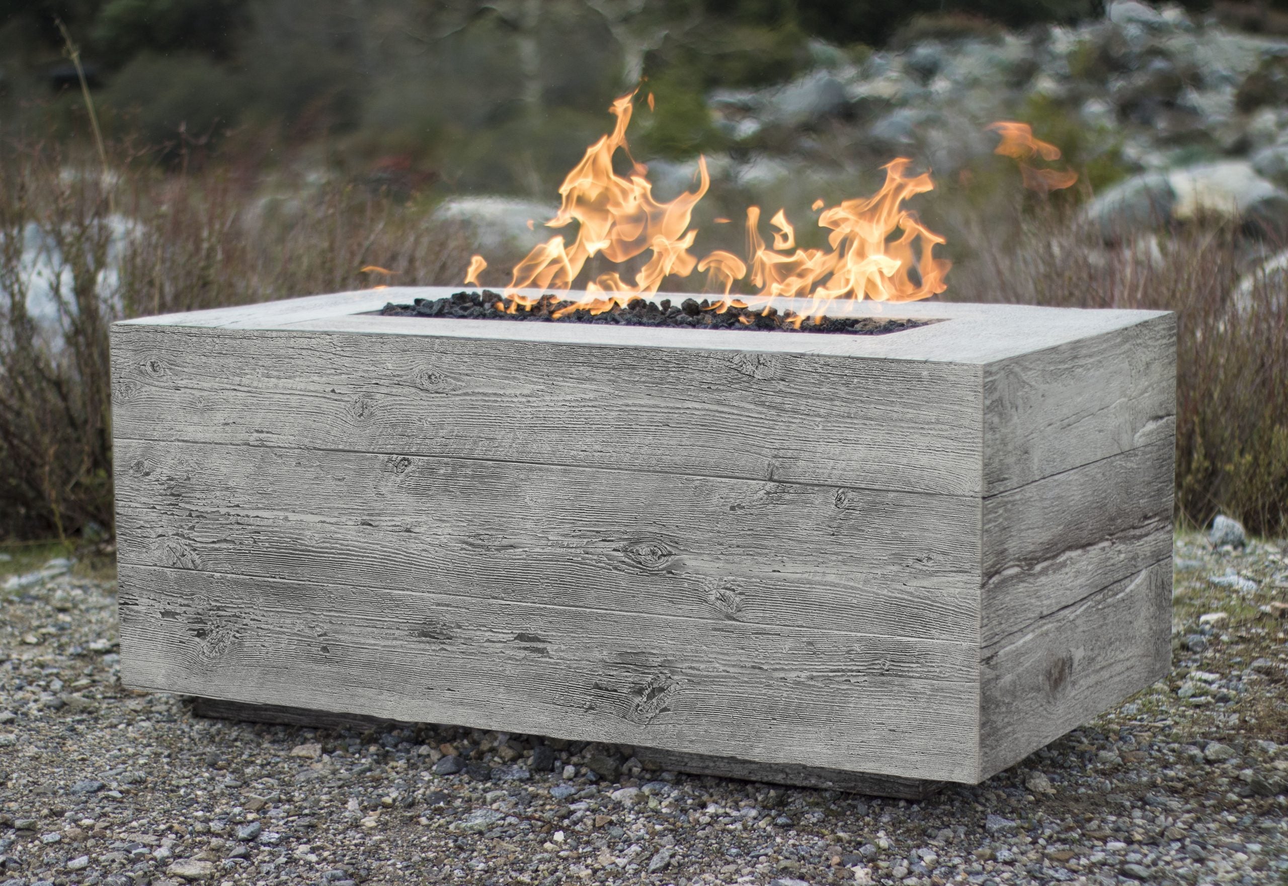 The Outdoor Plus - Coronado Woodgrain Concrete Fire Pit  - OPT-COR96