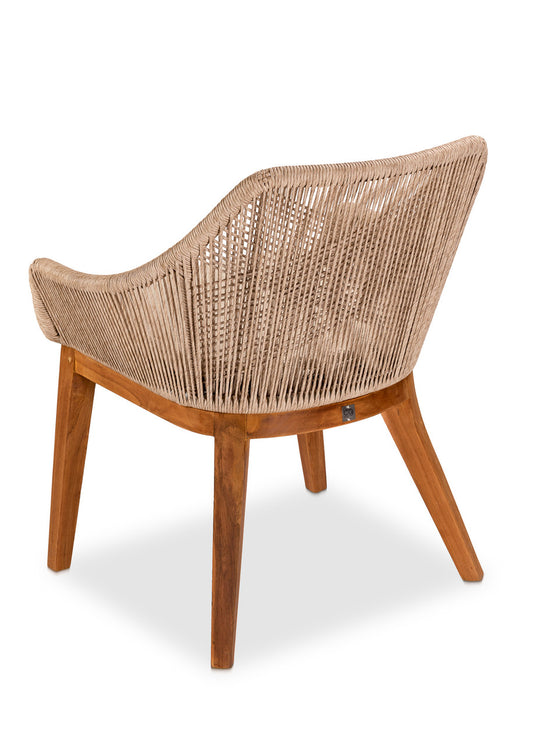 CO2 Design - Dalton Wicker Dining Chair with Pebble Cushion | Set of 2 | [DA15CUSDA15-2]