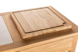 CO9 Design - Teak Bar Cart | Dodger Buffet Table with Ceramic Top [DG59C]