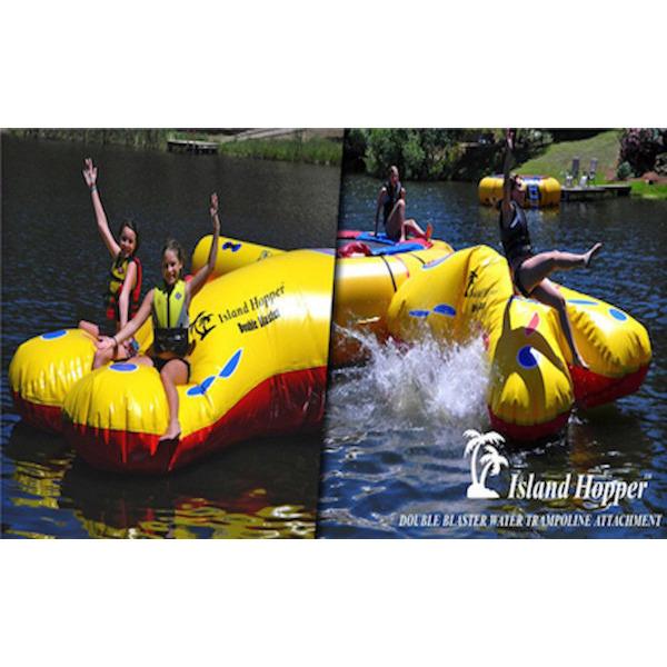Island Hopper Water Trampolines - Double Blaster - water trampoline attachment - DBLBLSTR