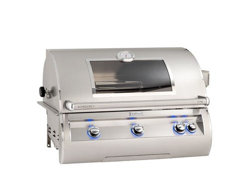 Fire Magic - 36-Inch 3-Burner Built-In Natural Gas Grill with Analog Thermometer | E790I-8LAN-W
