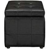 Modway - Volt Storage Upholstered Vinyl Ottoman - EEI-1044