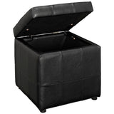 Modway - Volt Storage Upholstered Vinyl Ottoman - EEI-1044