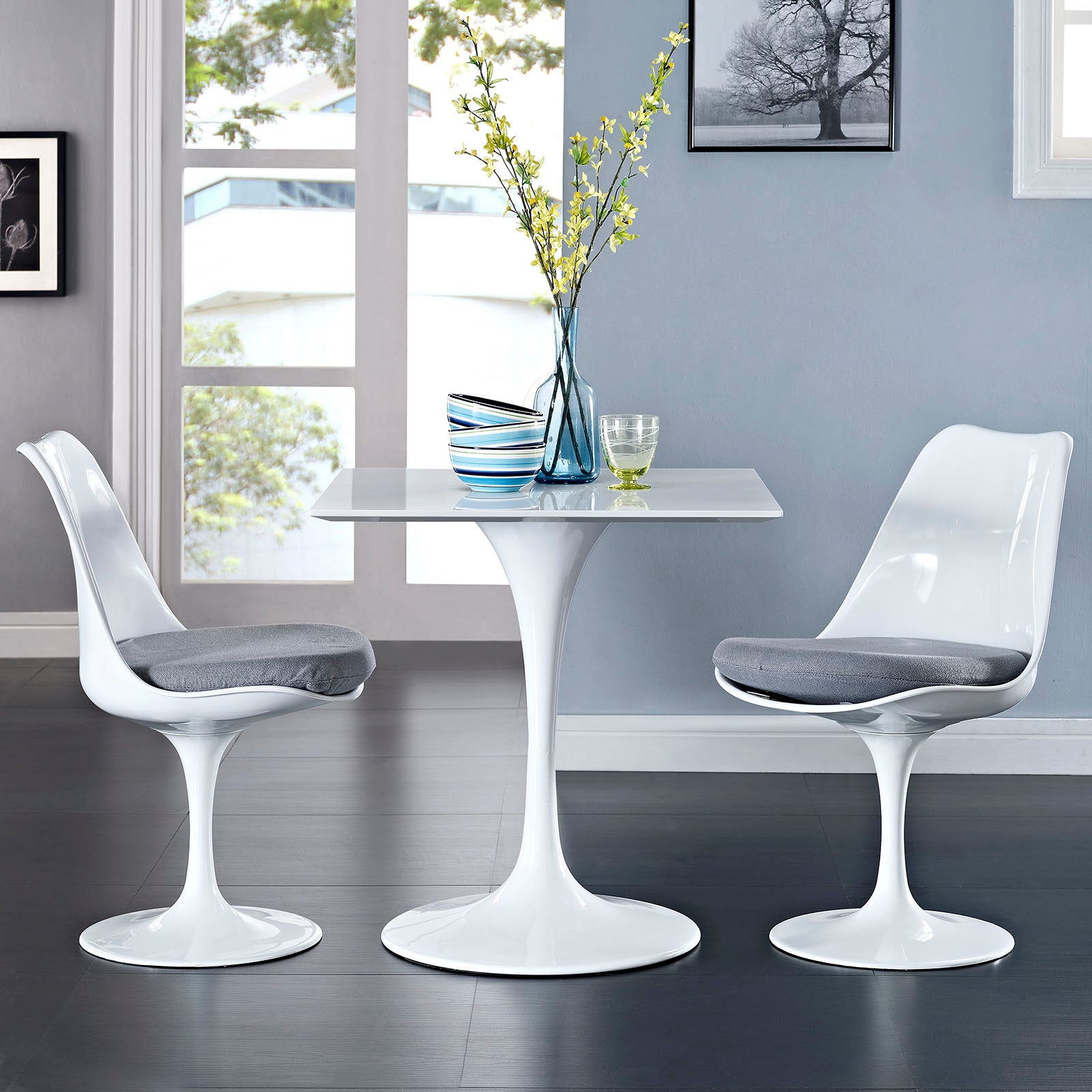 Modway - Lippa 28" Square Wood Top Dining Table - EEI-1123