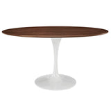 Modway - Lippa 60" Oval Walnut Dining Table - EEI-1138