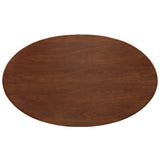 Modway - Lippa 60" Oval Walnut Dining Table - EEI-1138