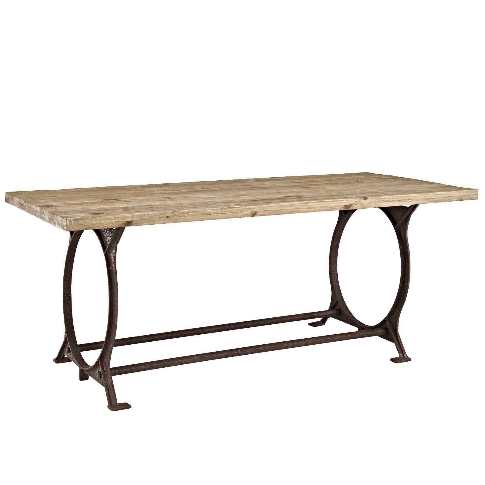 Modway - Effuse Rectangle Wood Top Dining Table - EEI-1205