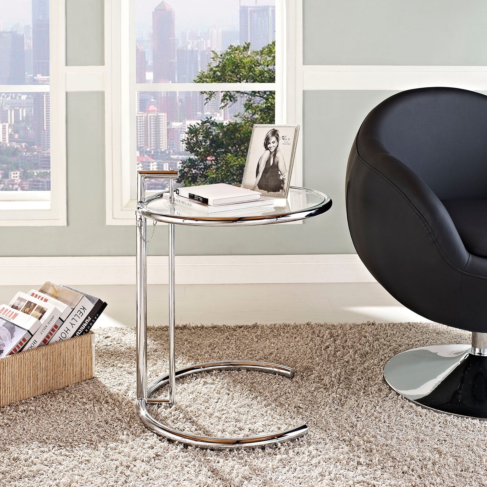 Modway - Eileen Gray Chrome Stainless Steel End Table - EEI-125
