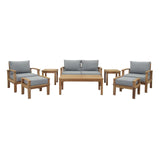 Modway - Marina 8 Piece Outdoor Patio Teak Set - EEI-1471