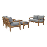 Modway - Marina 5 Piece Outdoor Patio Teak Set - EEI-1472