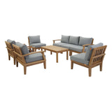 Modway - Marina 8 Piece Outdoor Patio Teak Set - EEI-1479