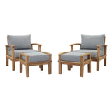 Modway - Marina 4 Piece Outdoor Patio Teak Set - EEI-1537