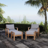 Modway - Marina 4 Piece Outdoor Patio Teak Set - EEI-1537