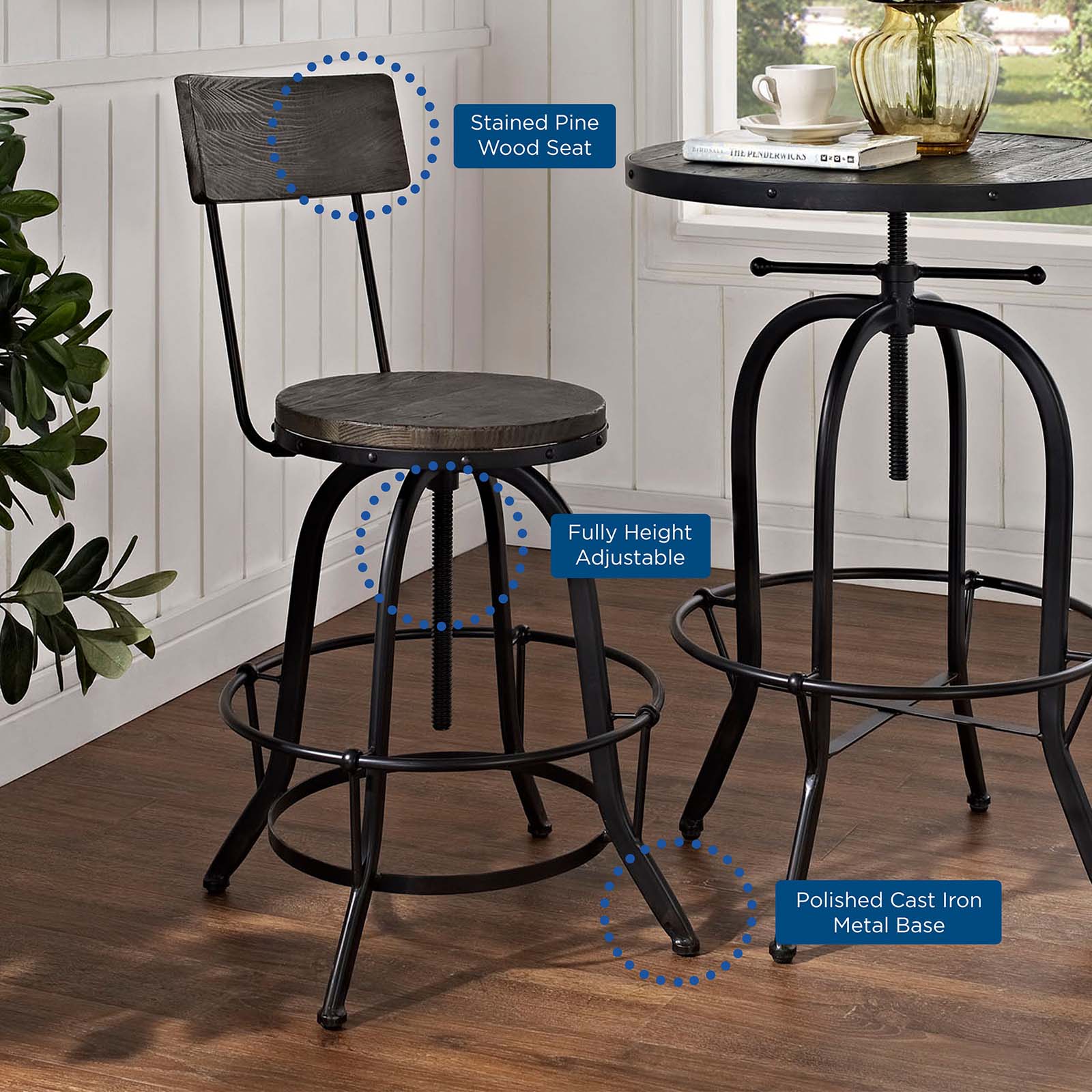 Modway - Procure Bar Stool Set of 4 - EEI-1609
