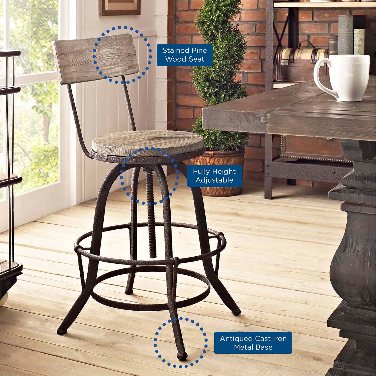 Modway - Procure Bar Stool Set of 4 - EEI-1609