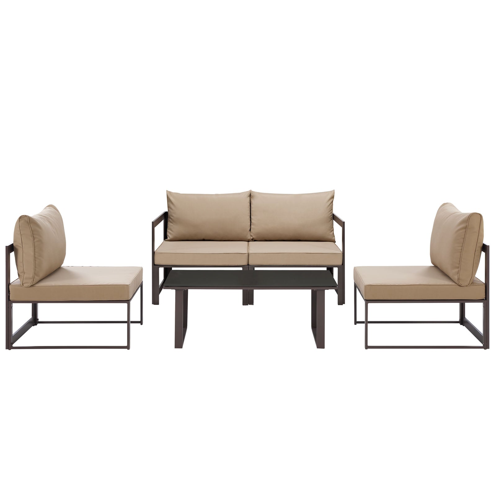 Modway - Fortuna 5 Piece Outdoor Patio Sectional Sofa Set - EEI-1724