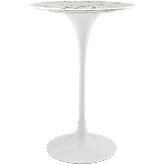 Modway - Lippa 28" Round Artificial Marble Bar Table - EEI-1827