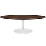 Modway - Lippa 48" Oval-Shaped Walnut Coffee Table - EEI-2020