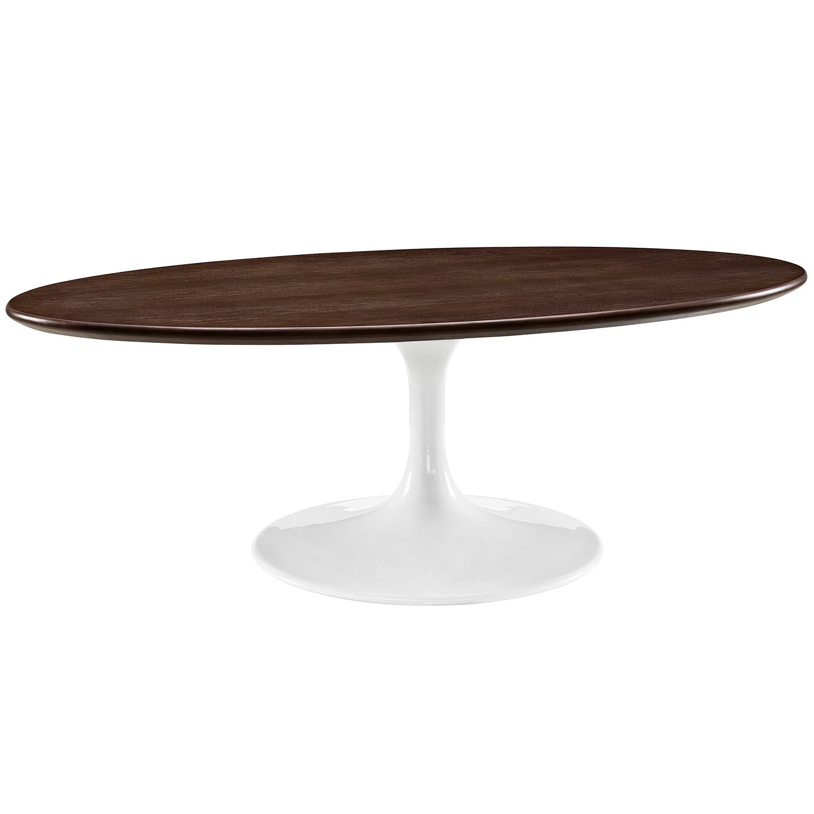 Modway - Lippa 48" Oval-Shaped Walnut Coffee Table - EEI-2020