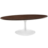 Modway - Lippa 48" Oval-Shaped Walnut Coffee Table - EEI-2020