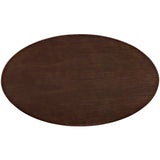 Modway - Lippa 48" Oval-Shaped Walnut Coffee Table - EEI-2020