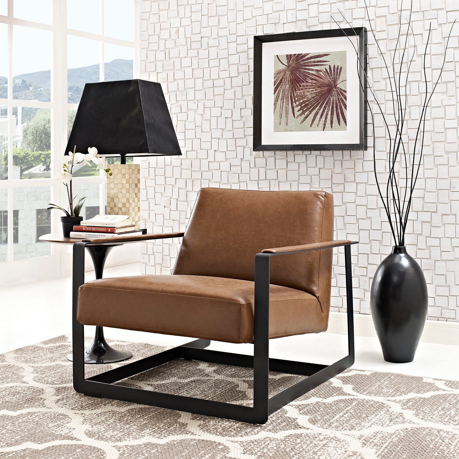 Modway - Seg Vegan Leather Accent Chair - EEI-2075