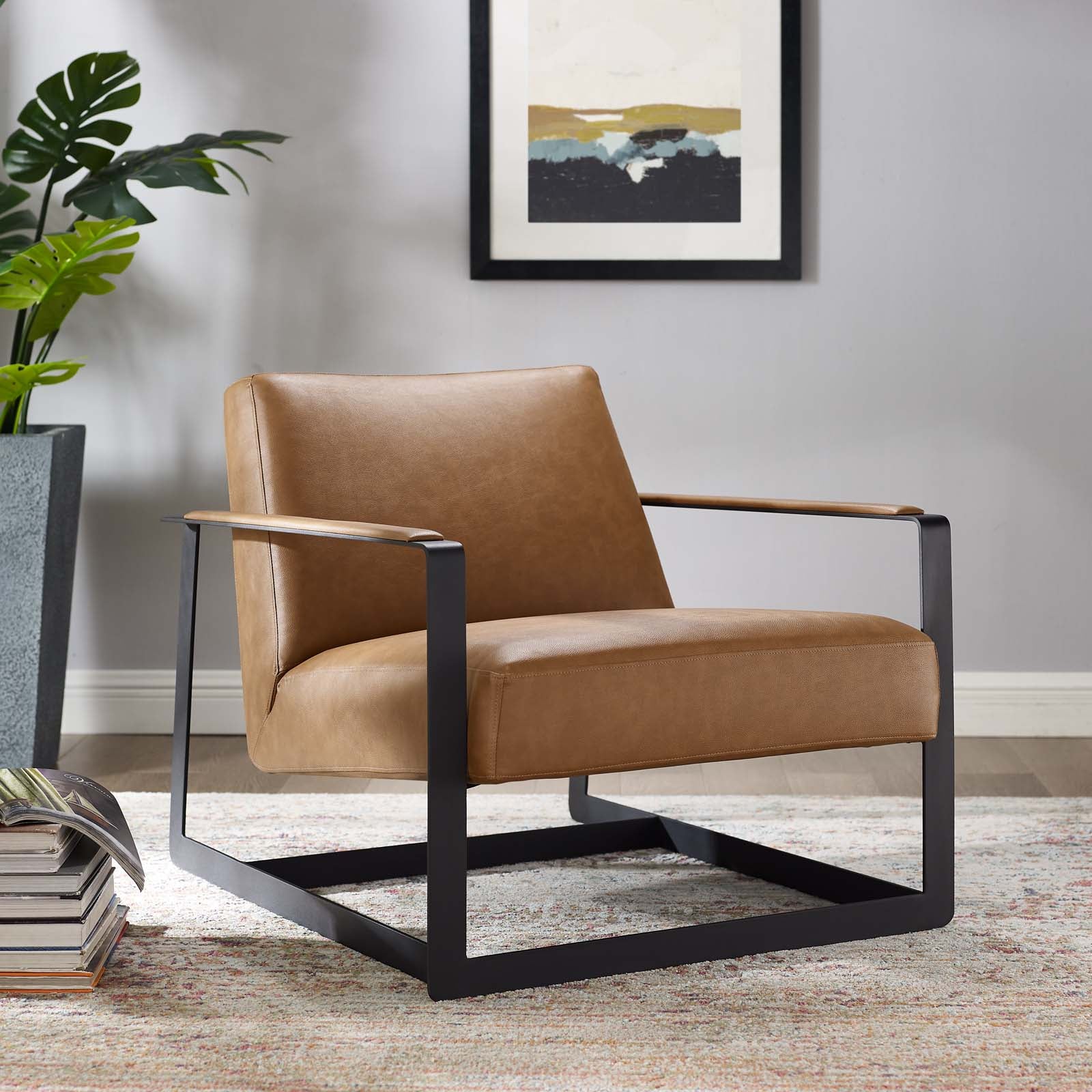 Modway - Seg Vegan Leather Accent Chair - EEI-2075