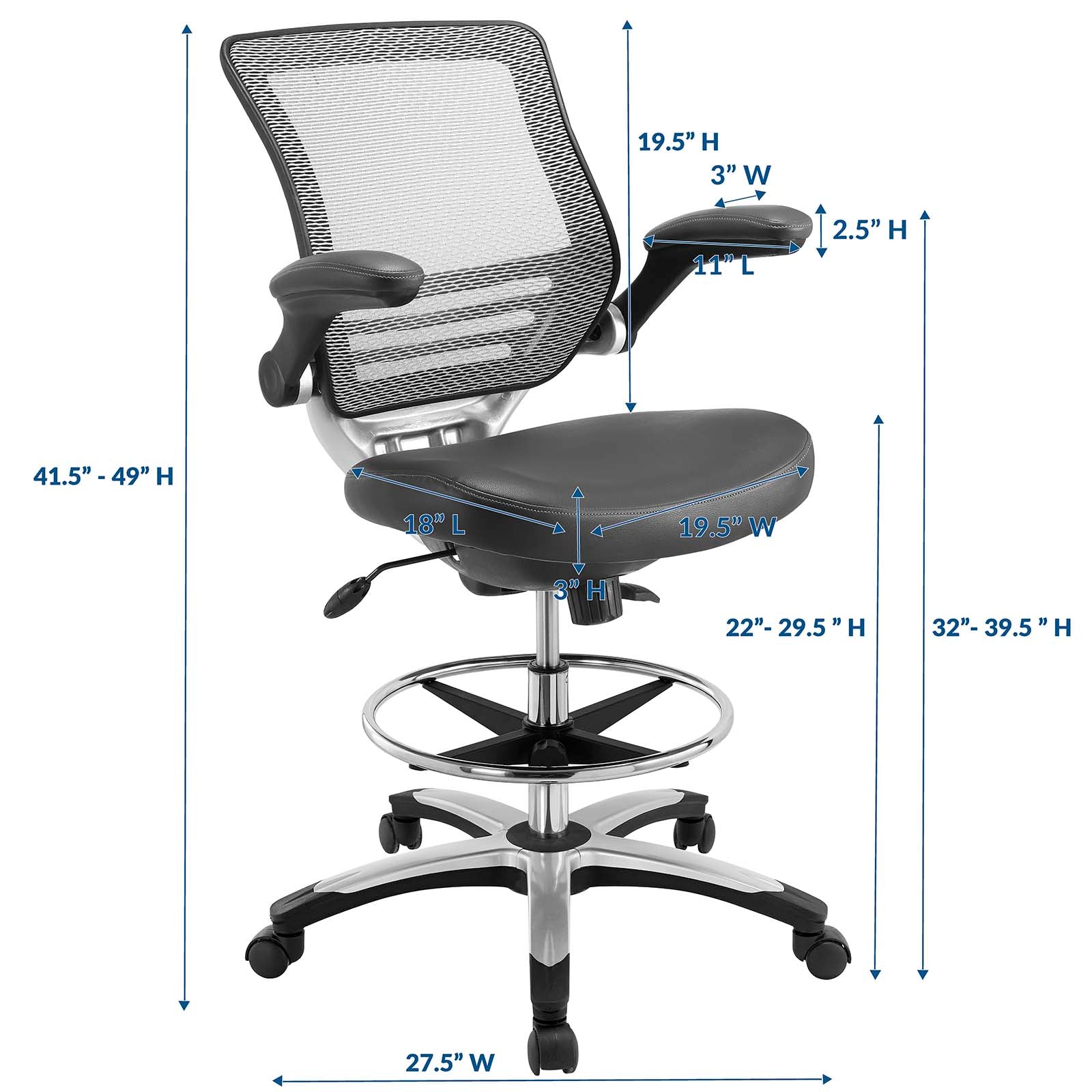 Modway - Edge Drafting Chair - EEI-211