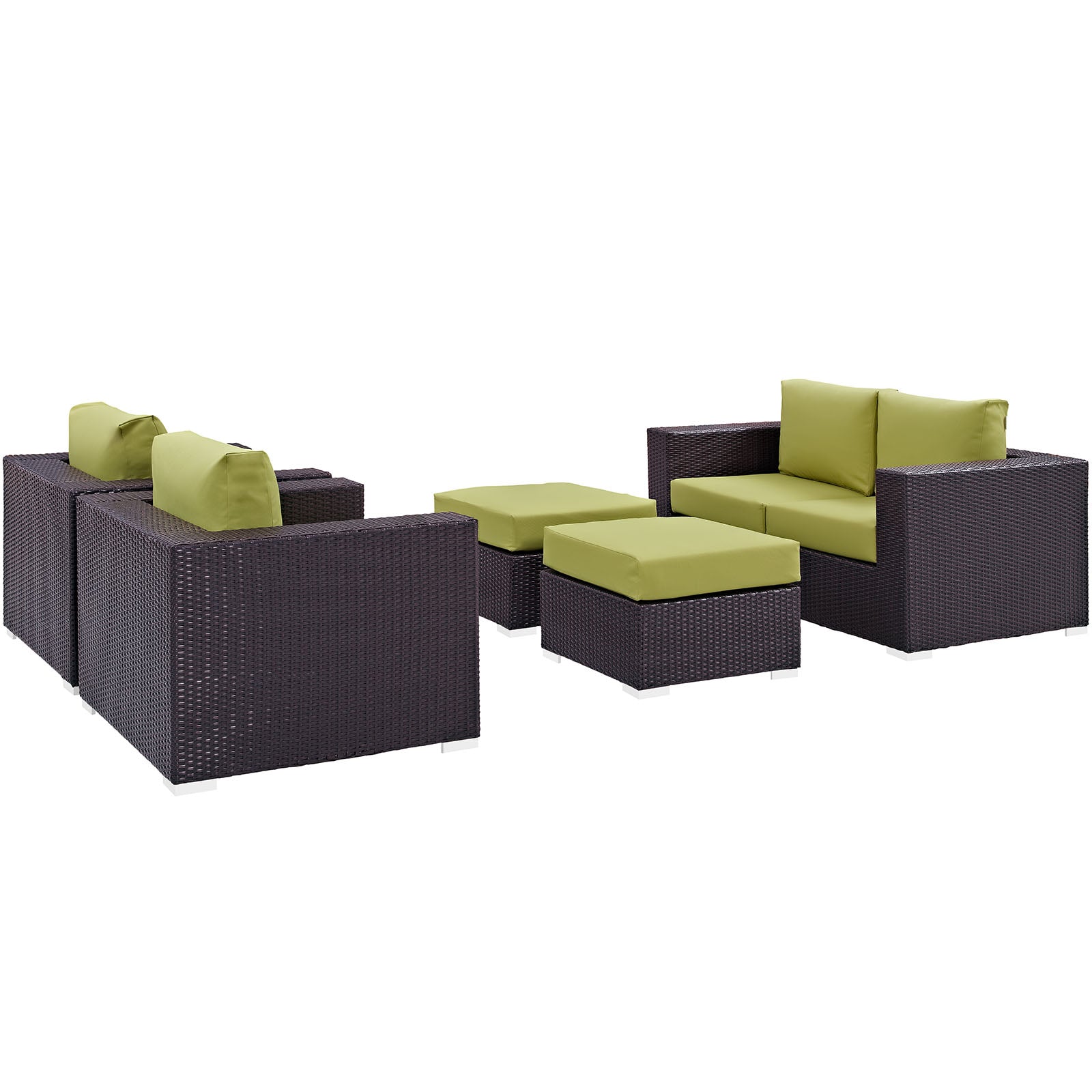 Modway - Convene 5 Piece Outdoor Patio Sofa Set - EEI-2158