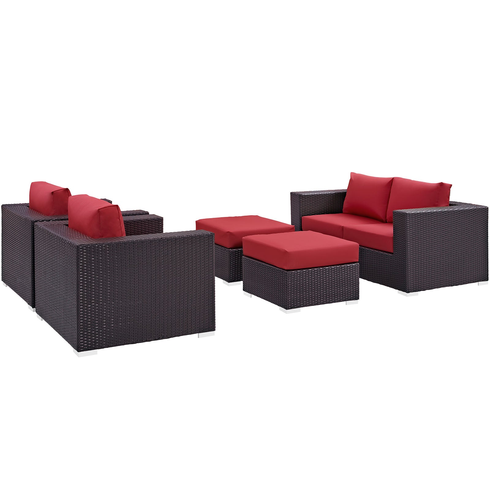Modway - Convene 5 Piece Outdoor Patio Sofa Set - EEI-2158