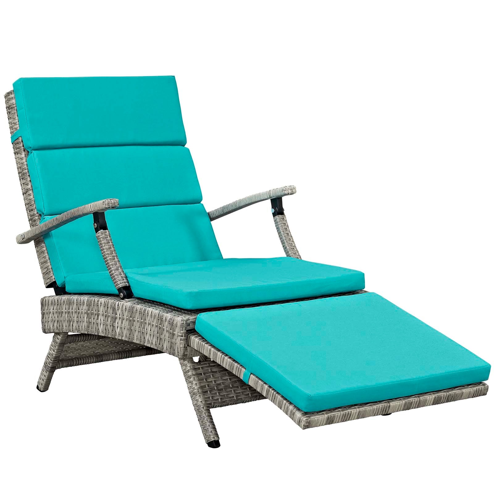 Modway - Envisage Chaise Outdoor Patio Wicker Rattan Lounge Chair - EEI-2301
