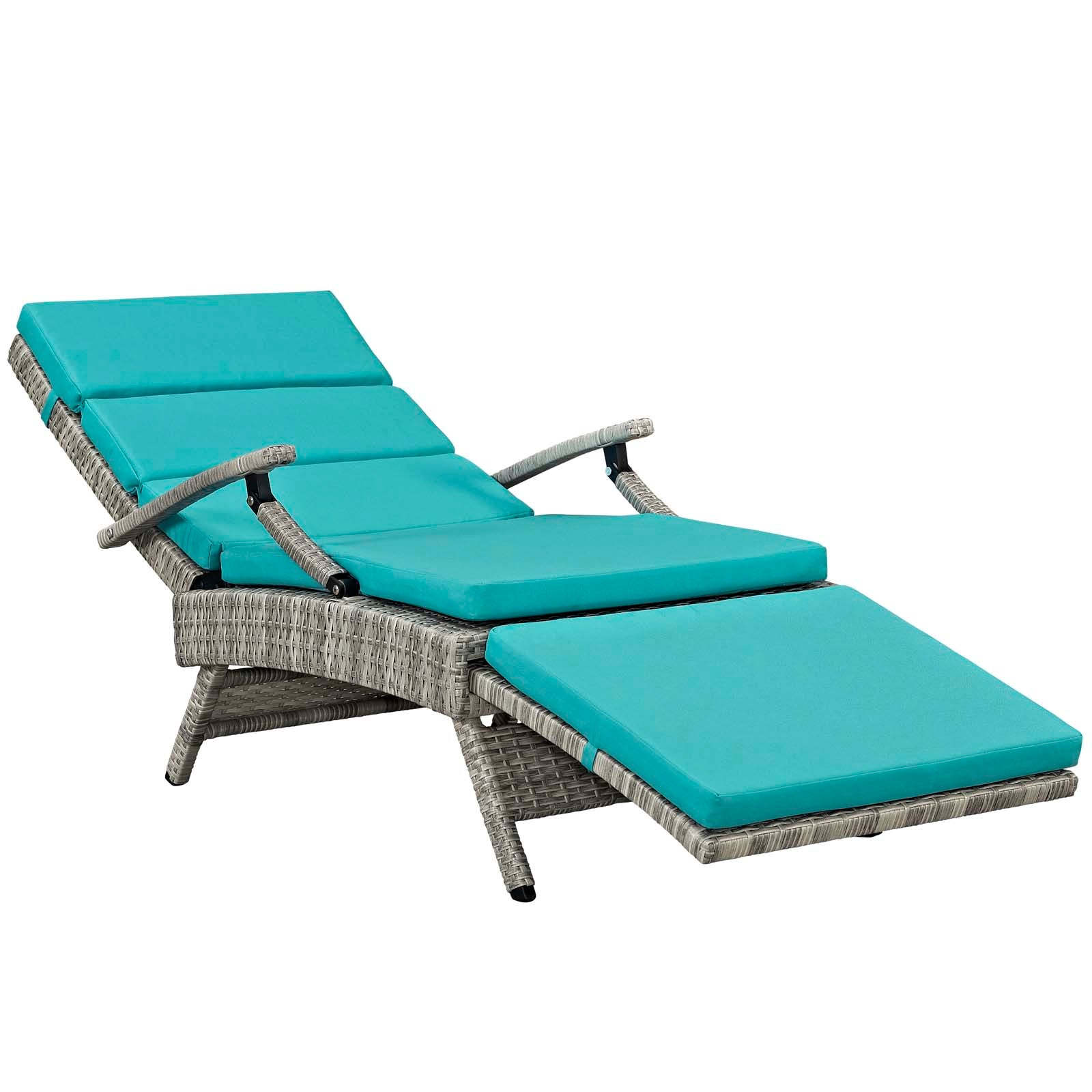 Modway - Envisage Chaise Outdoor Patio Wicker Rattan Lounge Chair - EEI-2301