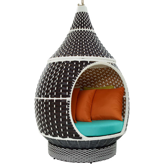 Modway - Palace Outdoor Patio Wicker Rattan Hanging Pod - EEI-2302