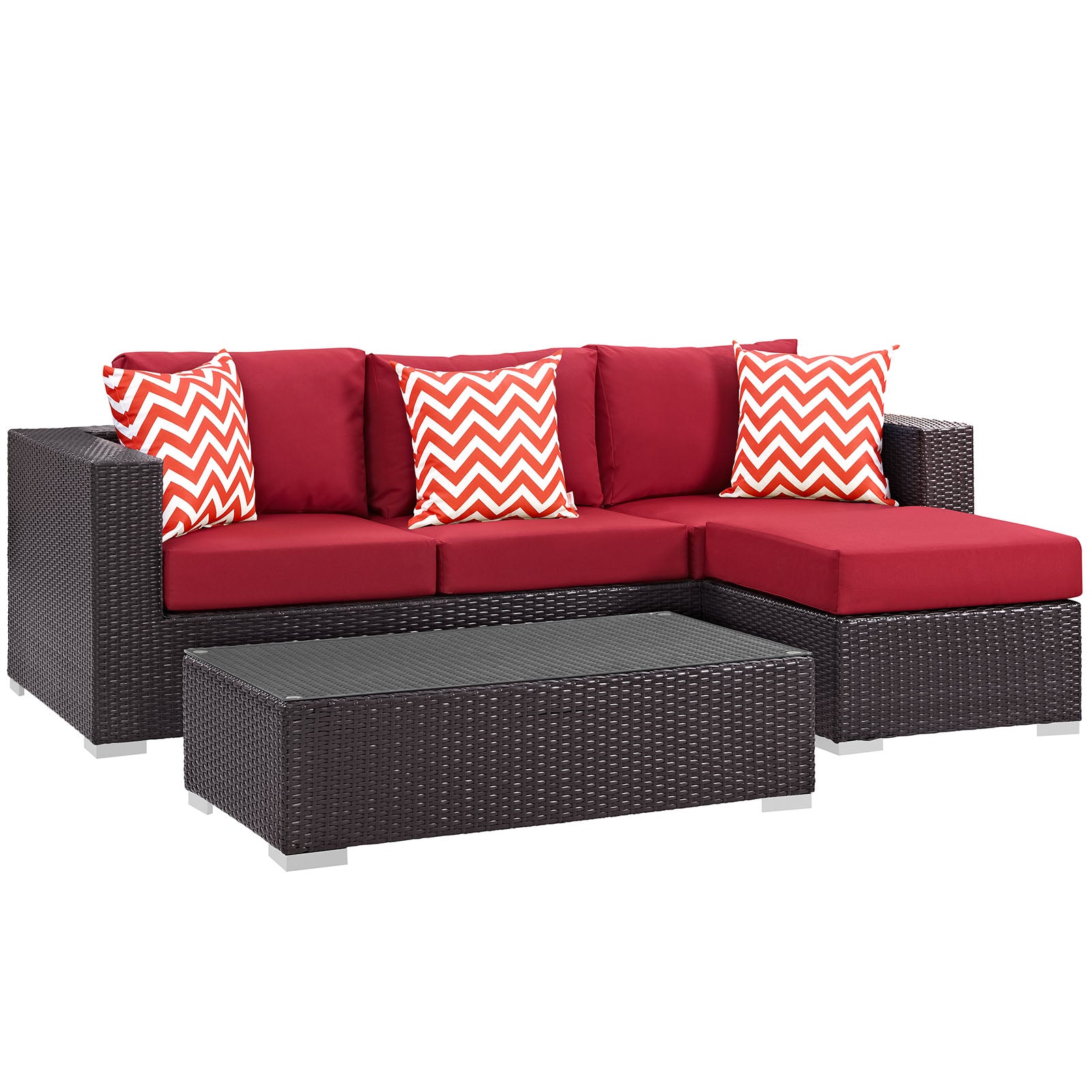 Modway - Convene 3 Piece Outdoor Patio Sofa Set - EEI-2364