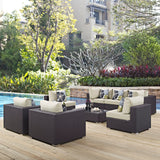 Modway - Convene 8 Piece Outdoor Patio Sectional Set - EEI-2368