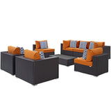 Modway - Convene 8 Piece Outdoor Patio Sectional Set - EEI-2368