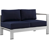 Modway - Shore 5 Piece Outdoor Patio Aluminum Sectional Sofa Set - EEI-2557