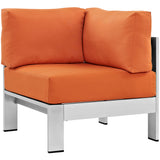 Modway - Shore 6 Piece Outdoor Patio Aluminum Sectional Sofa Set - EEI-2558
