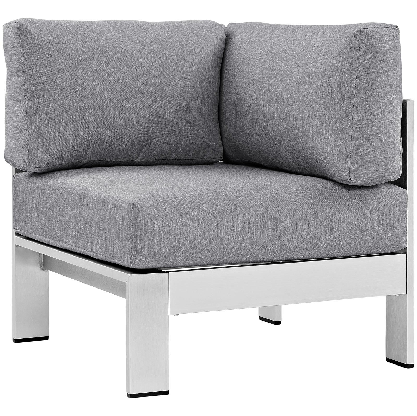 Modway - Shore 5 Piece Outdoor Patio Aluminum Sectional Sofa Set - EEI-2560