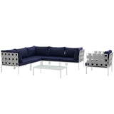Modway - Harmony 7 Piece Outdoor Patio Aluminum Sectional Sofa Set - EEI-2620