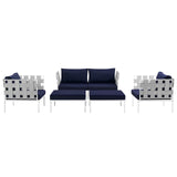 Modway - Harmony 5 Piece Outdoor Patio Aluminum Sectional Sofa Set - EEI-2621
