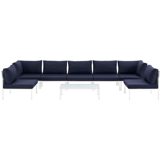Modway - Harmony 8 Piece Outdoor Patio Aluminum Sectional Sofa Set - EEI-2625